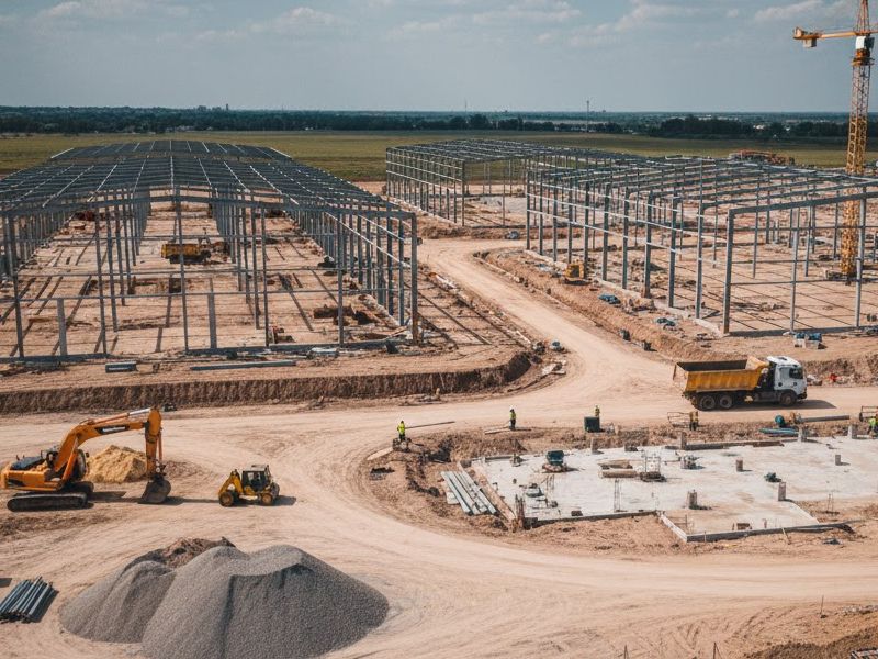 Los proyectos de obra civil para naves industriales